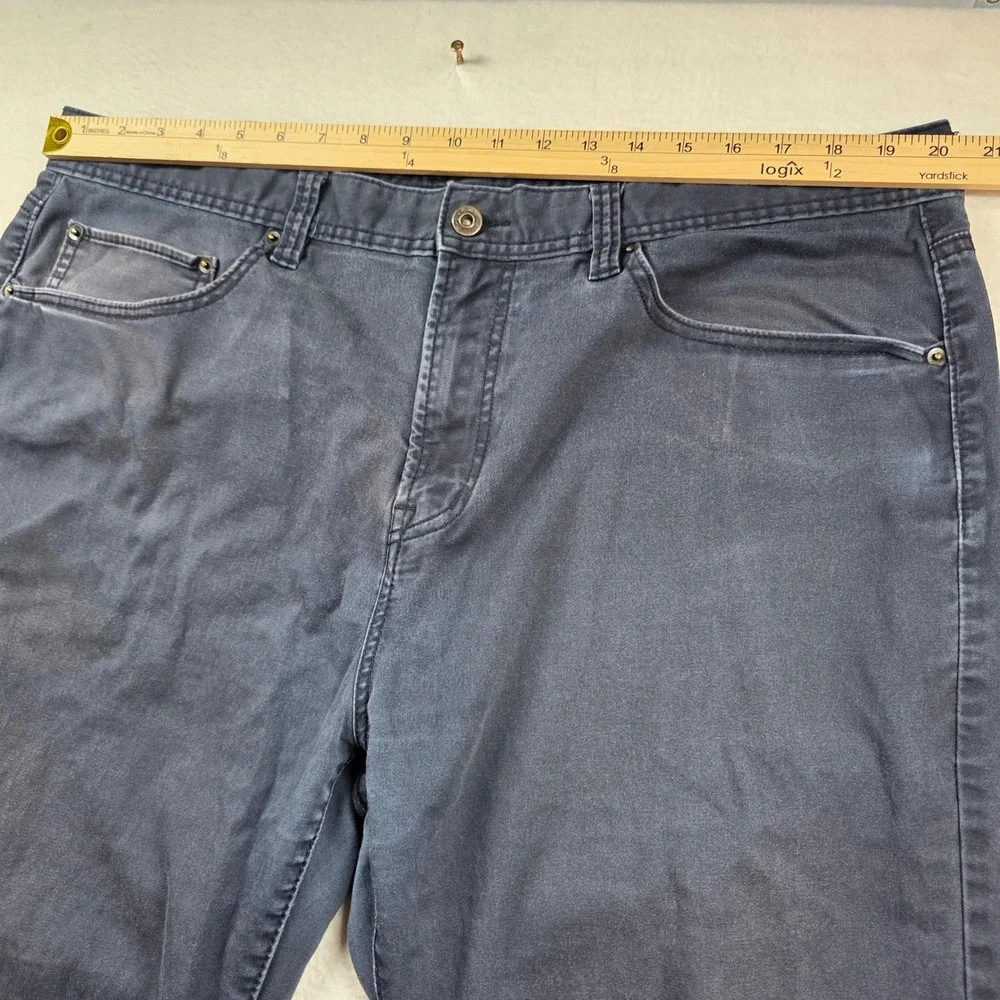 Kirkland Signature Pants Mens 42x30 Dark Gray 5-Pocket Straight Stretch 755774